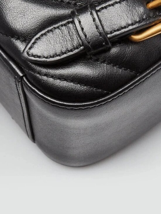 Gucci Black Quilted Leather Marmont Backpack Bag main image 9